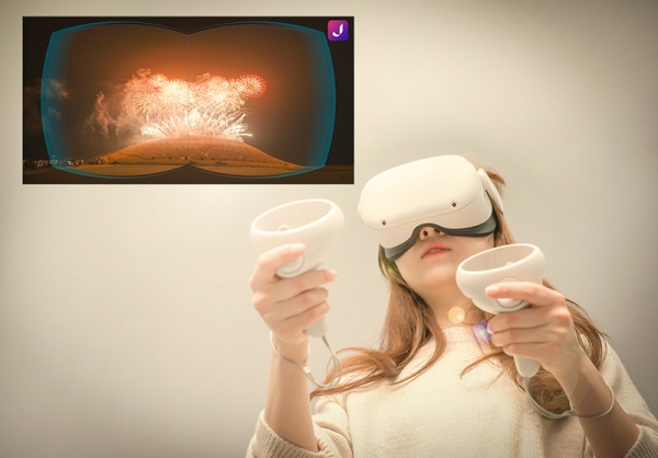 SKT는 제주들불축제 일환으로 지난 13일 열린 제주 새별오름 불놓기 행사의 360 VR영상을 17일부터 점프VR 앱을 통해 전 국민이 감상할 수 있게 제공한다고 밝혔다. [SK텔레콤 제공]