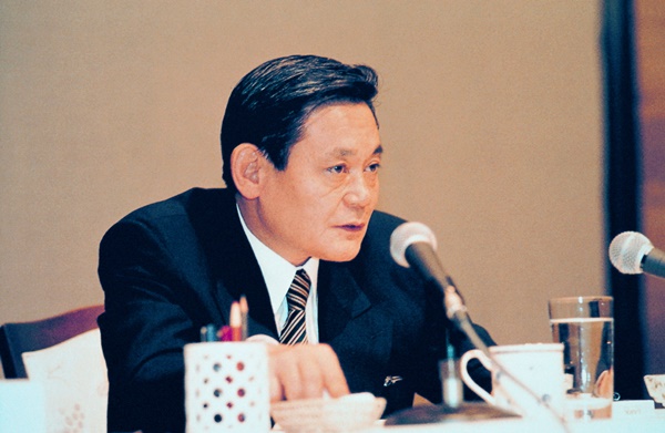 1993 신경영 선언 당시 이건희 회장.(삼성전자 사진 제공)