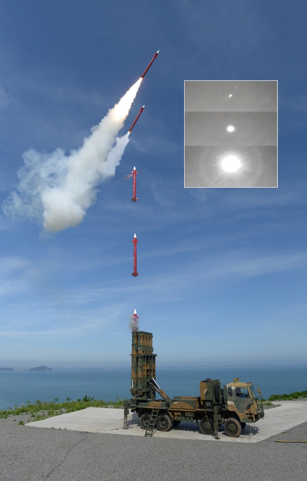 천궁-Ⅱ 유도탄 발사 장면. 2020.11.26