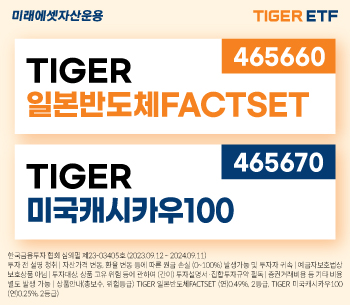 미래에셋자산운용은 한국거래소에 ‘TIGER 일본반도체FACTSET ETF’, ‘TIGER 미국캐시카우100 ETF’ 2종을 신규 상장한다.