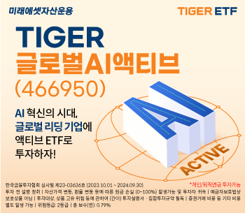 한국거래소에 신규 상장한 미래에셋자산운용 ‘TIGER 글로벌AI액티브 ETF’.